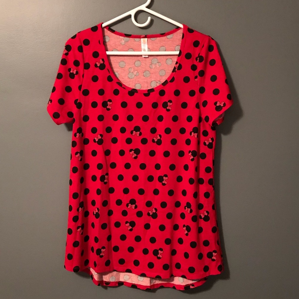 LuLaRoe Disney line Classic Tee Minnie print